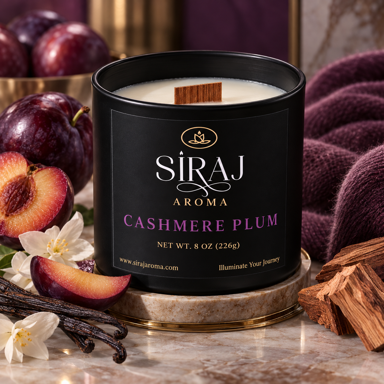 Cashmere Plum Candle